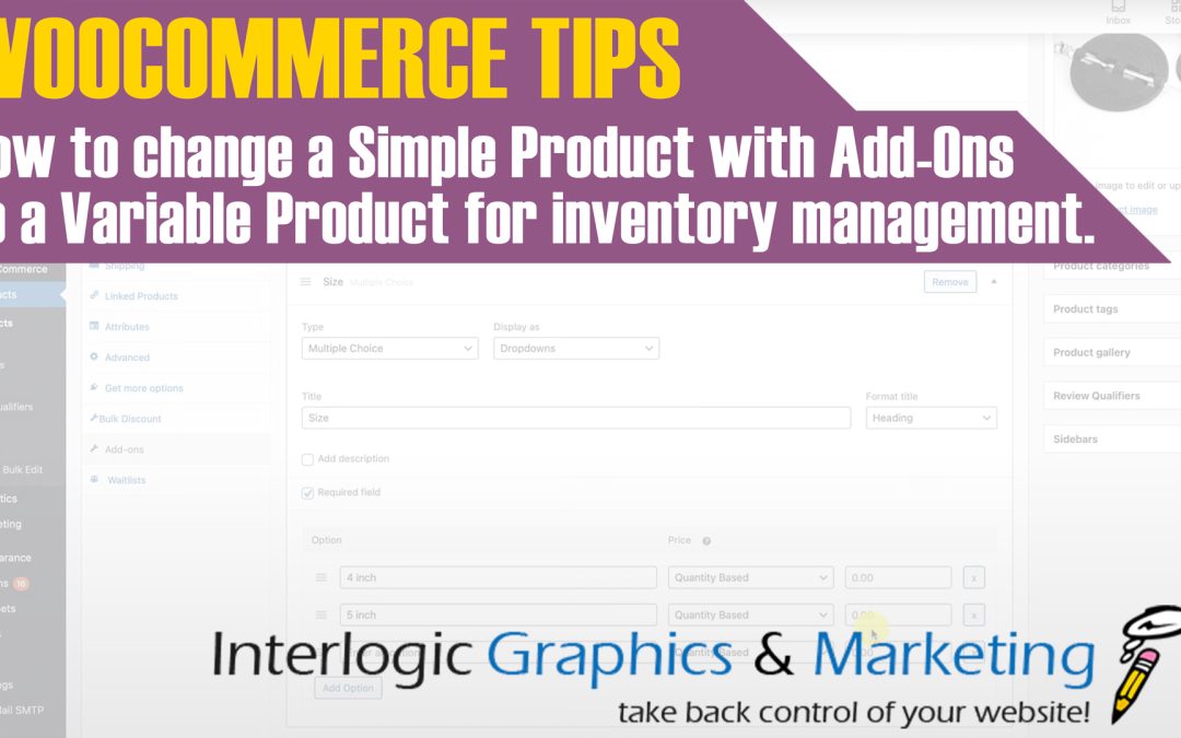 Products: Change from Simple to Variable